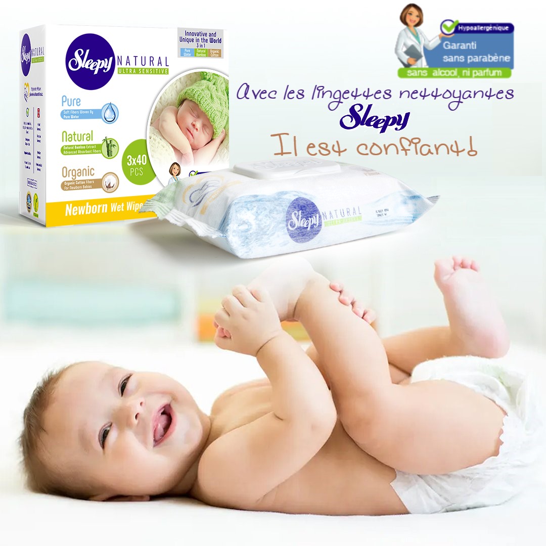Lingettes Sleepy natural – Supermarché.mg