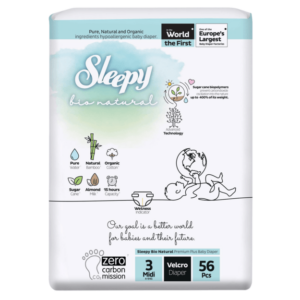 SLEEPY Bio Natural Diaper Double Jumbo Midi T3